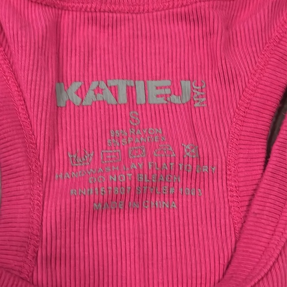 Katie J NYC Girls Racerback Crop Tops - Red, Pink, Blue, and Ombre Size L - Picture 3 of 13